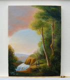 Original art for sale at UGallery.com | Mountain Hike by Carolyn Steward | $450 | oil painting | 12' h x 9' w | thumbnail 3