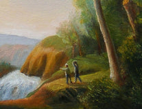 Original art for sale at UGallery.com | Mountain Hike by Carolyn Steward | $450 | oil painting | 12' h x 9' w | thumbnail 4