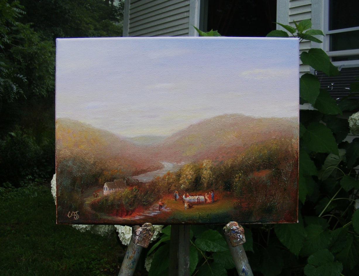 Party on the Hill by Carolyn Steward |  Context View of Artwork 
