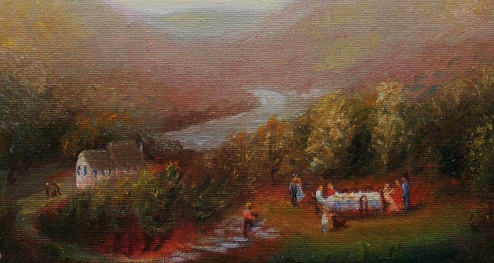 Party on the Hill by Carolyn Steward |   Closeup View of Artwork 