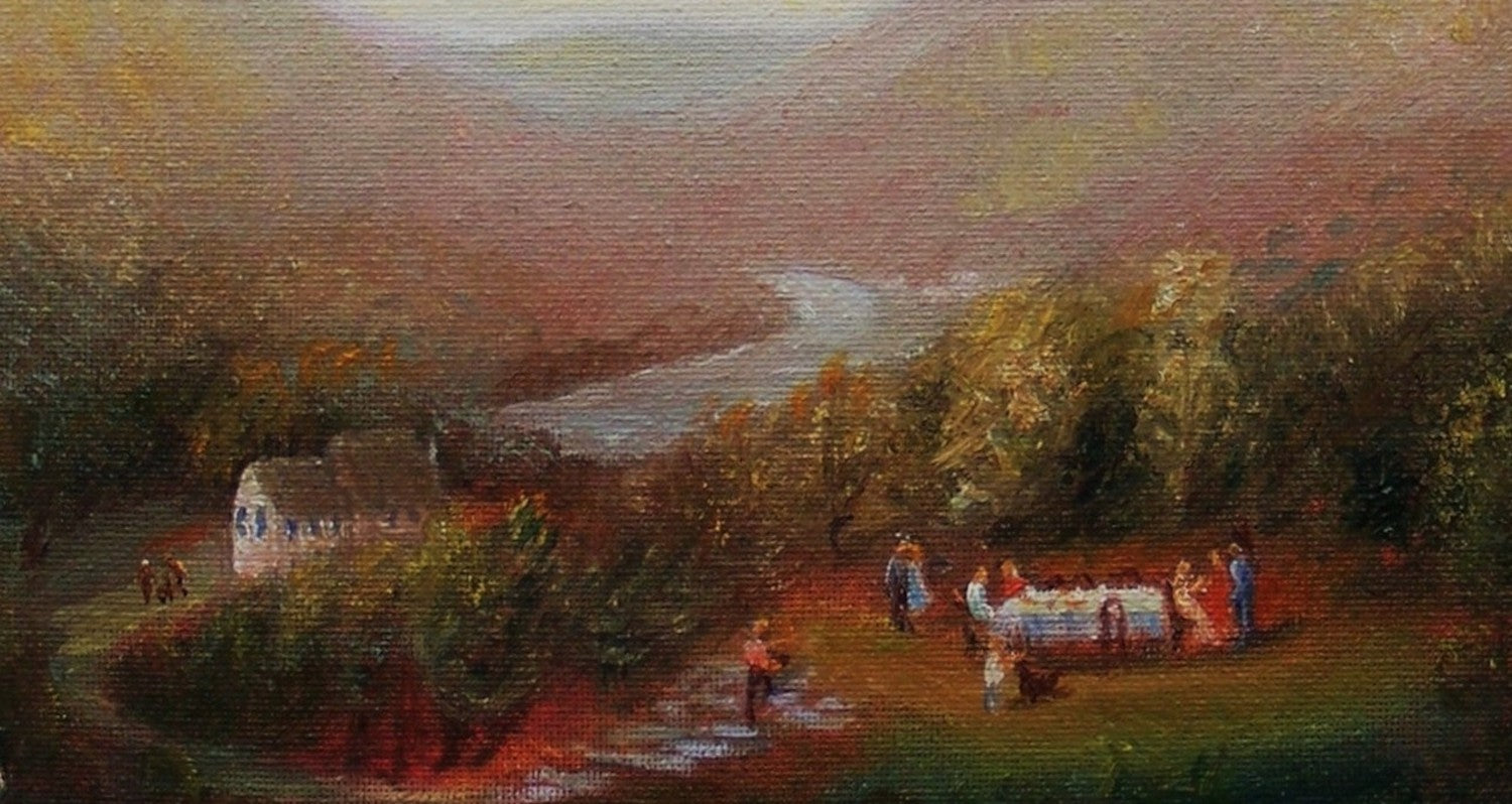 Party on the Hill by Carolyn Steward |  Closeup View of Artwork 