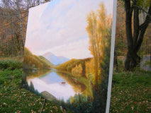 Original art for sale at UGallery.com | Peaceful Day by Carolyn Steward | $3,800 | oil painting | 36' h x 48' w | thumbnail 2