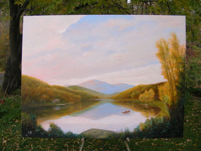 Peaceful Day by Carolyn Steward |  Context View of Artwork 