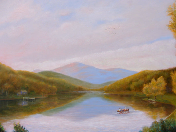Peaceful Day by Carolyn Steward |   Closeup View of Artwork 