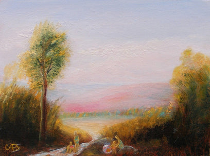 River Behind Lake by Carolyn Steward | Artwork Main Image