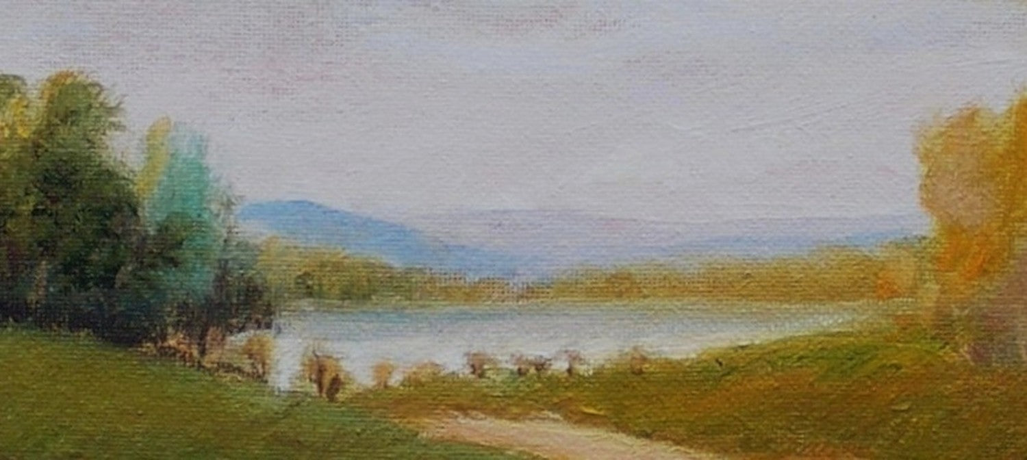 Road to Lake by Carolyn Steward |  Closeup View of Artwork 