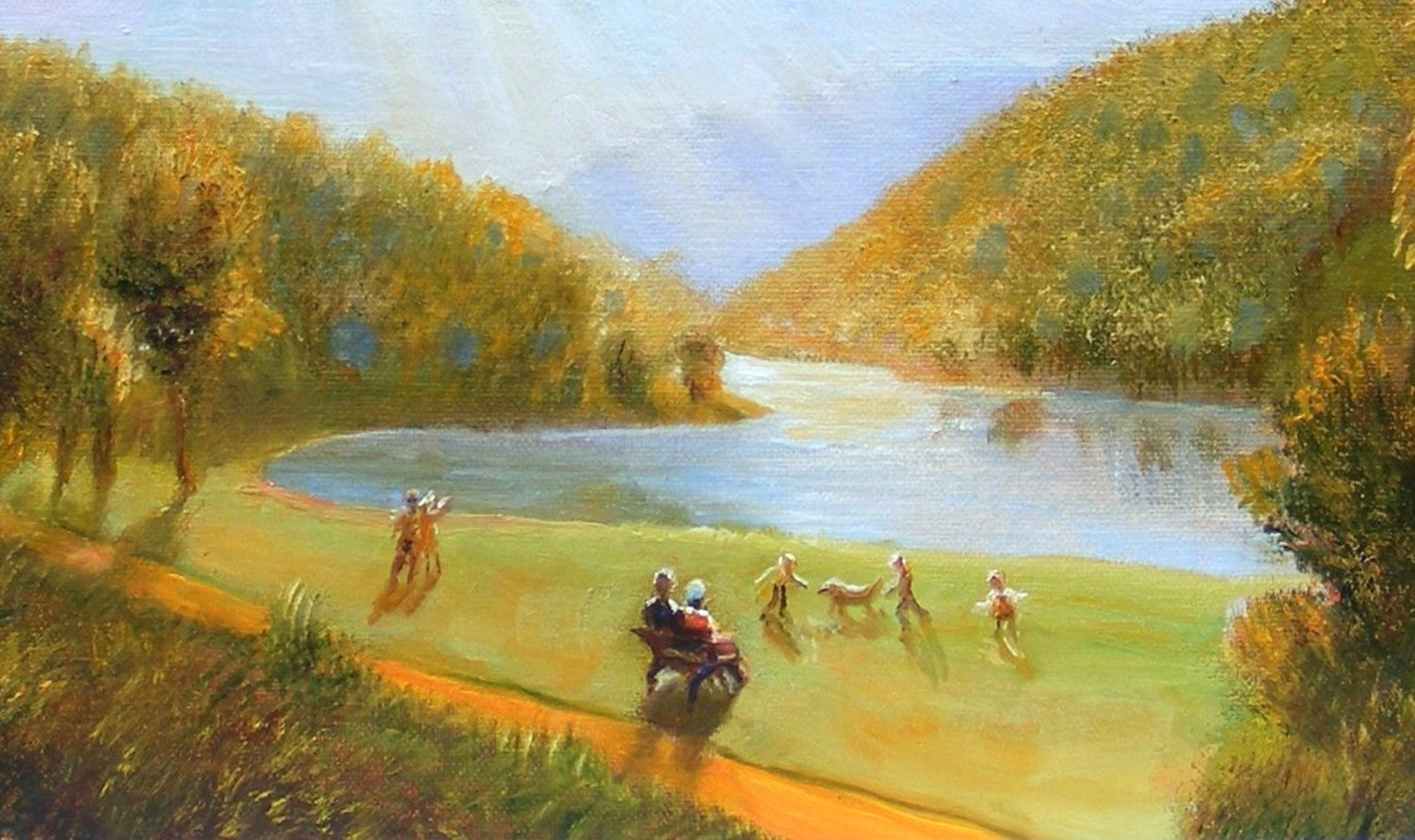The Green by Carolyn Steward |  Closeup View of Artwork 