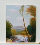 Original art for sale at UGallery.com | Yellow Birch by a River by Carolyn Steward | $350 | oil painting | 10' h x 8' w | thumbnail 3