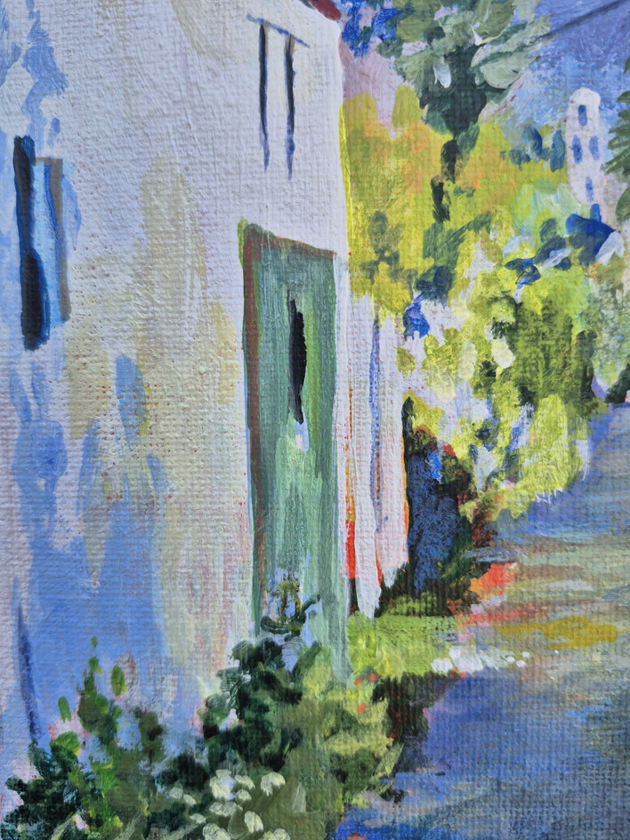 Petaluma Alley by Catherine McCargar |  Closeup View of Artwork 