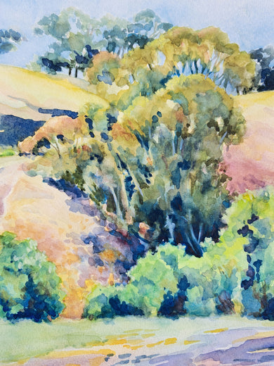 California Summer Hills by Catherine McCargar |   Closeup View of Artwork 