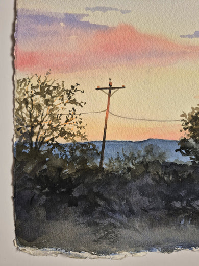 Evening Glory by Catherine McCargar |  Side View of Artwork 