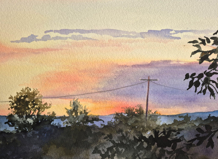 Evening Glory by Catherine McCargar |   Closeup View of Artwork 