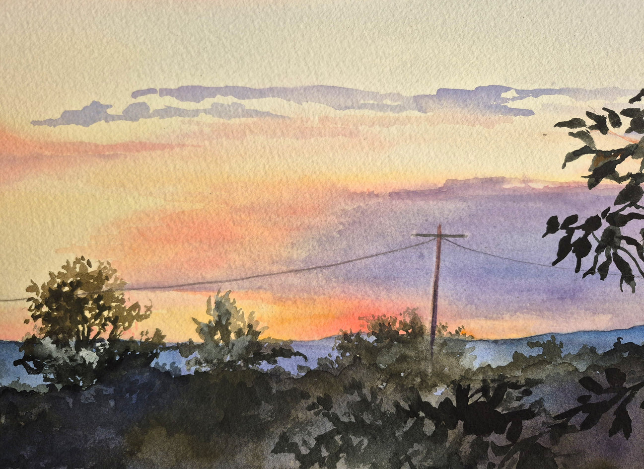 Evening Glory by Catherine McCargar |  Closeup View of Artwork 