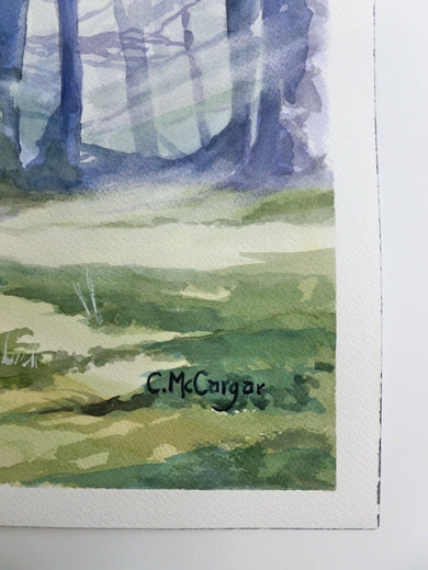 In the Clearing by Catherine McCargar |  Side View of Artwork 