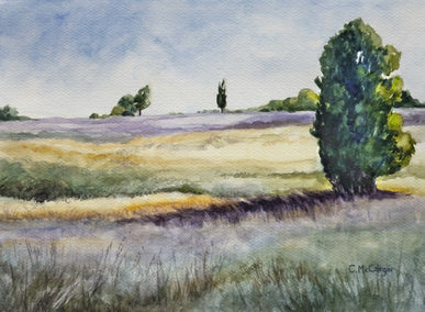 watercolor painting by Catherine McCargar titled New Day Dawning