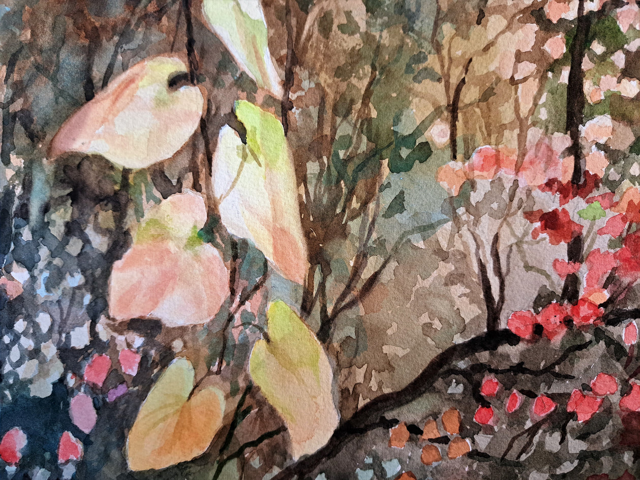 October Afternoon Sparkle by Catherine McCargar |  Closeup View of Artwork 