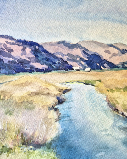 Peace Like a River by Catherine McCargar |   Closeup View of Artwork 