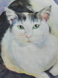 Original art for sale at UGallery.com | Pretty Kitty by Catherine McCargar | $575 | watercolor painting | 15' h x 11' w | thumbnail 4
