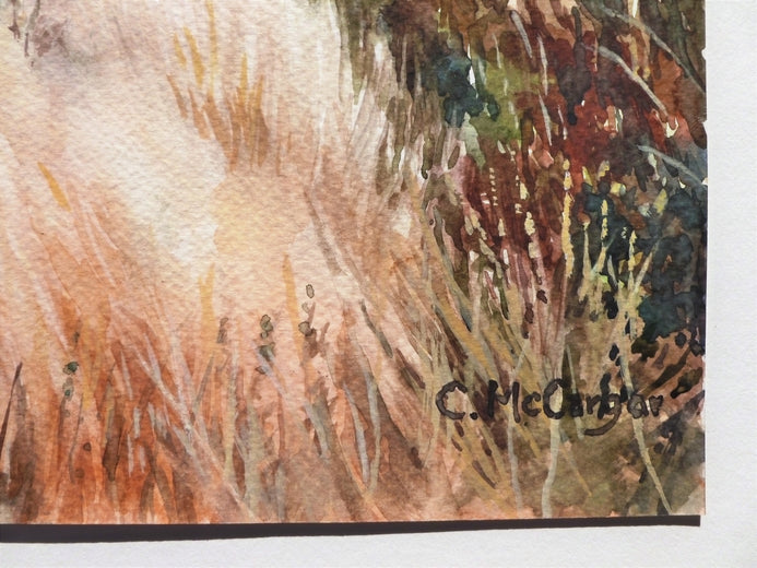 Shoreline Trail by Catherine McCargar |  Side View of Artwork 