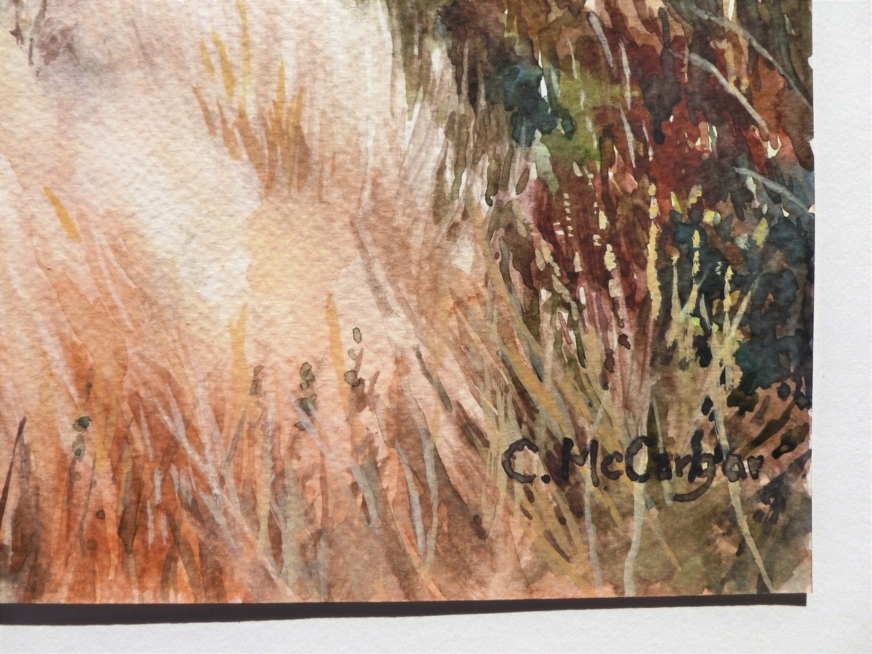 Shoreline Trail by Catherine McCargar |  Side View of Artwork 