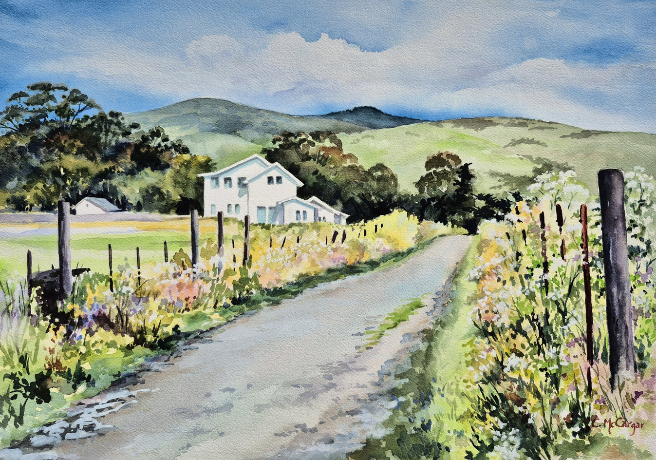 Trail from the Beach, Half Moon Bay by Catherine McCargar |  Artwork Main Image 