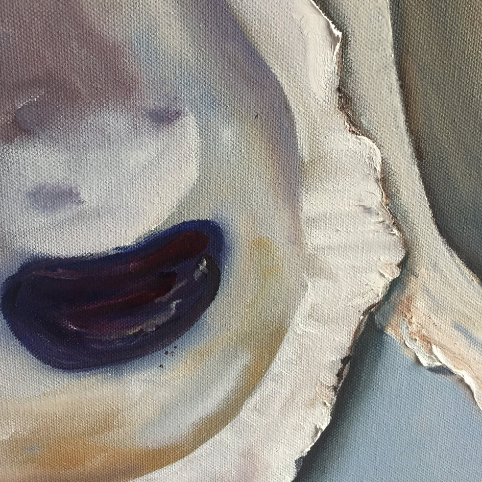 Chesapeake Oysters by Kristine Kainer |  Closeup View of Artwork 
