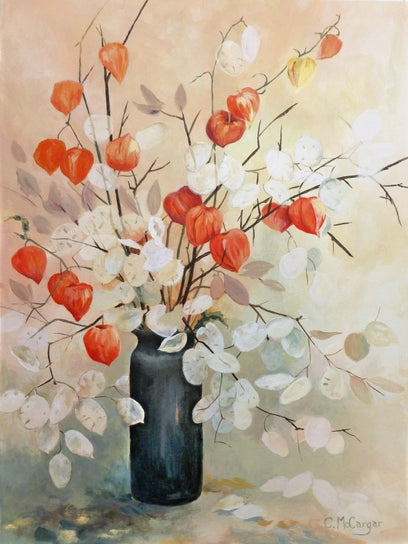 Chinese Lanterns and Lunaria by Catherine McCargar | Artwork Main Image