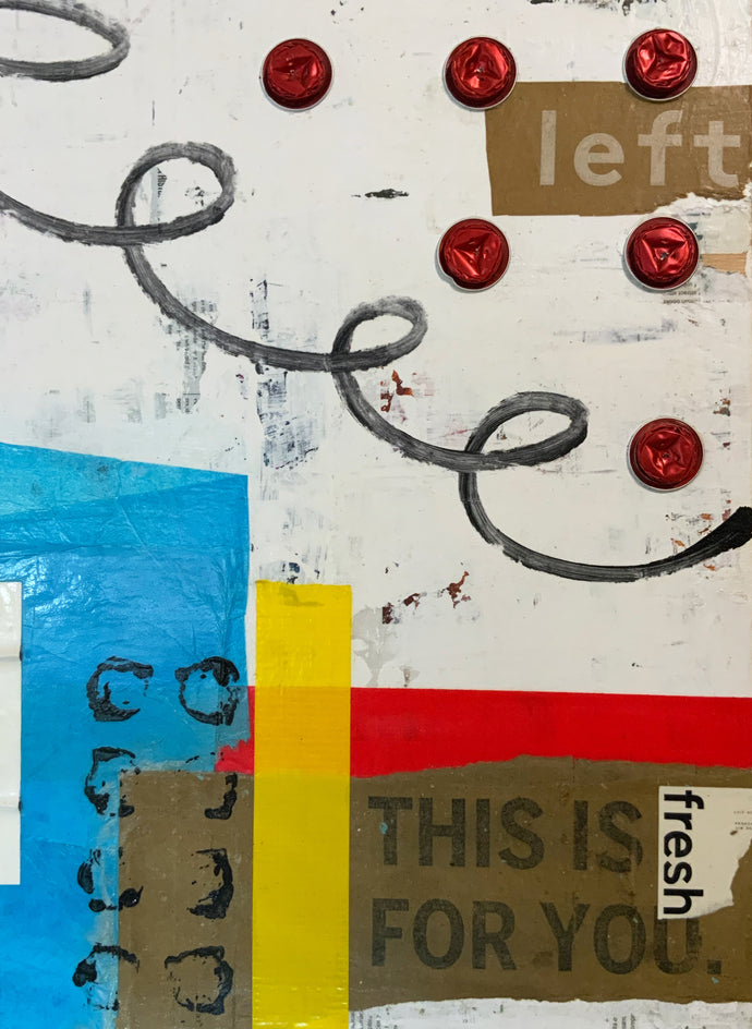 Linear Landscape in Crescent Moon by Chus Galiano |  Closeup View of Artwork 