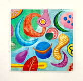 Original art for sale at UGallery.com | The Eternal Gaze of Your Smile by Chus Galiano | $1,850 | oil painting | 31.5' h x 31.5' w | thumbnail 3