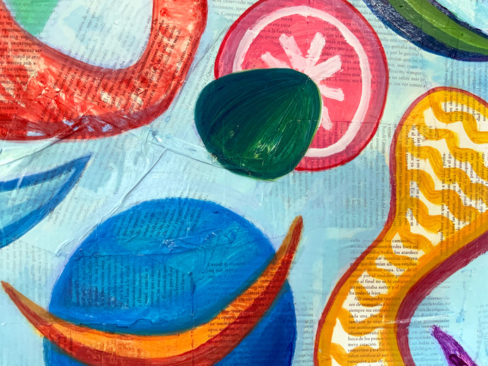 The Eternal Gaze of Your Smile by Chus Galiano |   Closeup View of Artwork 