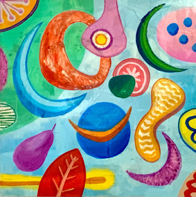 oil painting by Chus Galiano titled The Eternal Gaze of Your Smile