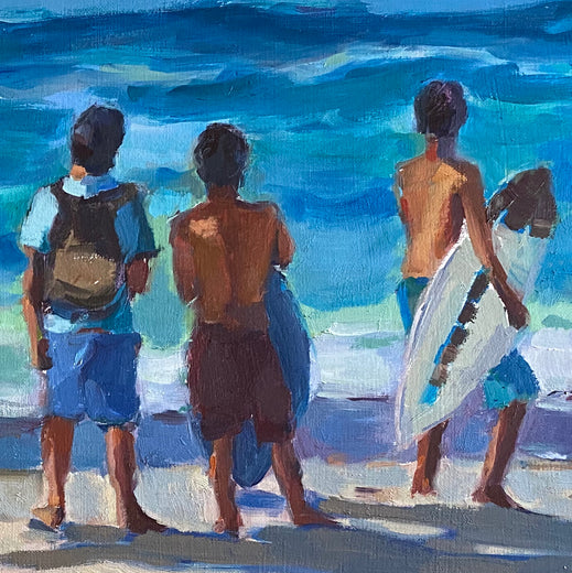 Boys of Summer by Claudia Verciani |   Closeup View of Artwork 