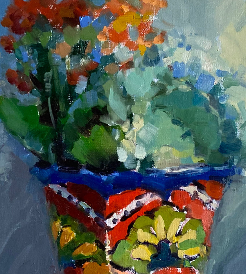 Spring Flowers by Claudia Verciani |  Closeup View of Artwork 