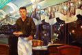Original art for sale at UGallery.com | At the Clinton Station Diner by Onelio Marrero | $1,825 | oil painting | 26' h x 32' w | thumbnail 4