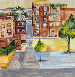 Original art for sale at UGallery.com | Charming Queens by Colette Wirz Nauke | $1,200 | acrylic painting | 36' h x 36' w