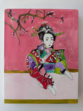 Original art for sale at UGallery.com | Full of Peace and Heart Part I by Colette Wirz Nauke | $725 | acrylic painting | 14' h x 11' w | thumbnail 3