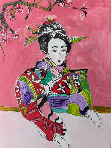 Full of Peace and Heart Part I by Colette Wirz Nauke |   Closeup View of Artwork 
