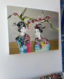 Original art for sale at UGallery.com | Full of Peace and Heart Part II by Colette Wirz Nauke | $725 | acrylic painting | 11' h x 14' w | thumbnail 2
