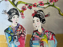 Original art for sale at UGallery.com | Full of Peace and Heart Part II by Colette Wirz Nauke | $725 | acrylic painting | 11' h x 14' w | thumbnail 4