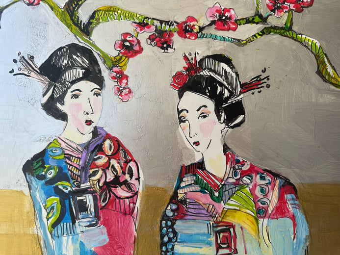 Full of Peace and Heart Part II by Colette Wirz Nauke |   Closeup View of Artwork 