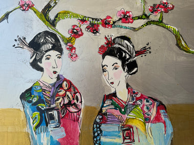 acrylic painting by Colette Wirz Nauke titled Full of Peace and Heart Part II