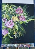 Original art for sale at UGallery.com | Roses of the Night by Colette Wirz Nauke | $900 | acrylic painting | 24' h x 20' w | thumbnail 3