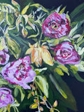 Original art for sale at UGallery.com | Roses of the Night by Colette Wirz Nauke | $900 | acrylic painting | 24' h x 20' w | thumbnail 4