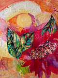Original art for sale at UGallery.com | Missing the Sun by Colette Wirz Nauke | $275 | mixed media artwork | 14' h x 11' w | thumbnail 4