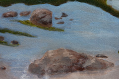 Original art for sale at UGallery.com | Can You Smell the Sea? by Colleen Johansen | $675 | oil painting | 16' h x 20' w | thumbnail 4