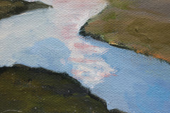 Original art for sale at UGallery.com | Eternal Flow of Life by Colleen Johansen | $400 | oil painting | 12' h x 12' w | thumbnail 4