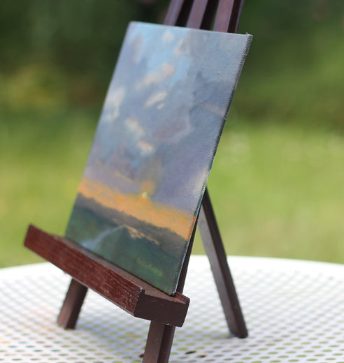 Hold My Hand as the Day Fades Away by Colleen Johansen |  Side View of Artwork 