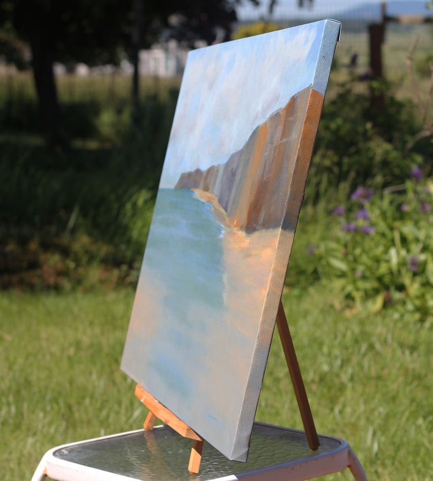 How Deeply Have I Lived Today by Colleen Johansen |  Side View of Artwork 