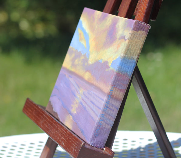 Silent Promises by Colleen Johansen |  Side View of Artwork 