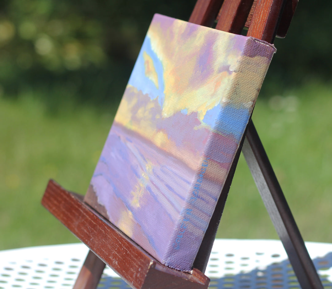 Silent Promises by Colleen Johansen |  Side View of Artwork 